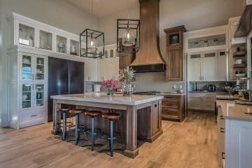 Stunning custom kitchen with cabinets, designed to maximize space and style for your cooking needs.