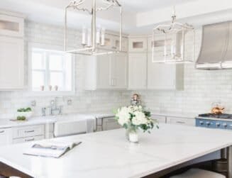 Transform your cooking space with a white pearl kitchen.