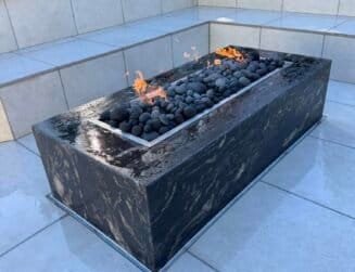 Granite fire pit for your backyard